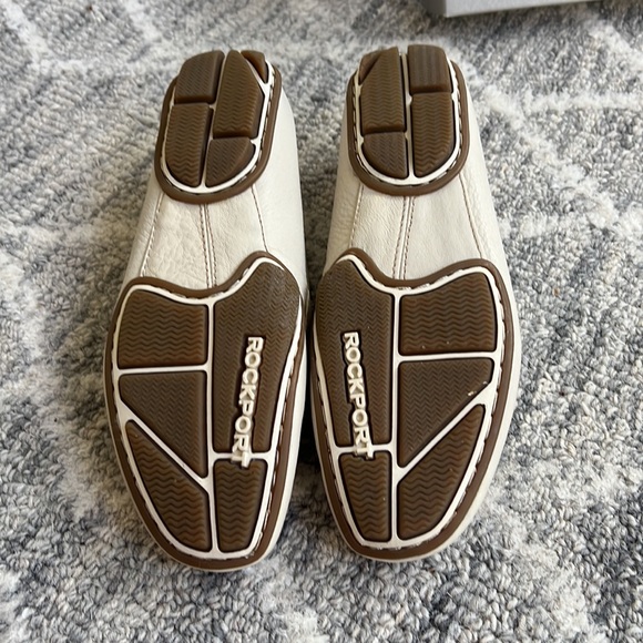 Rockport Driving Mocassins. Ivory SOFT leather! - Picture 3 of 4